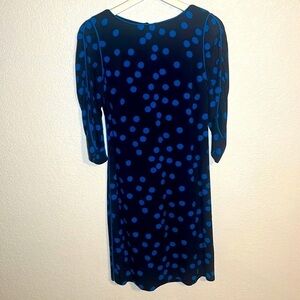 Boden Polka Dot 3/4 Sleeve Waist Tie Dress Size 4
